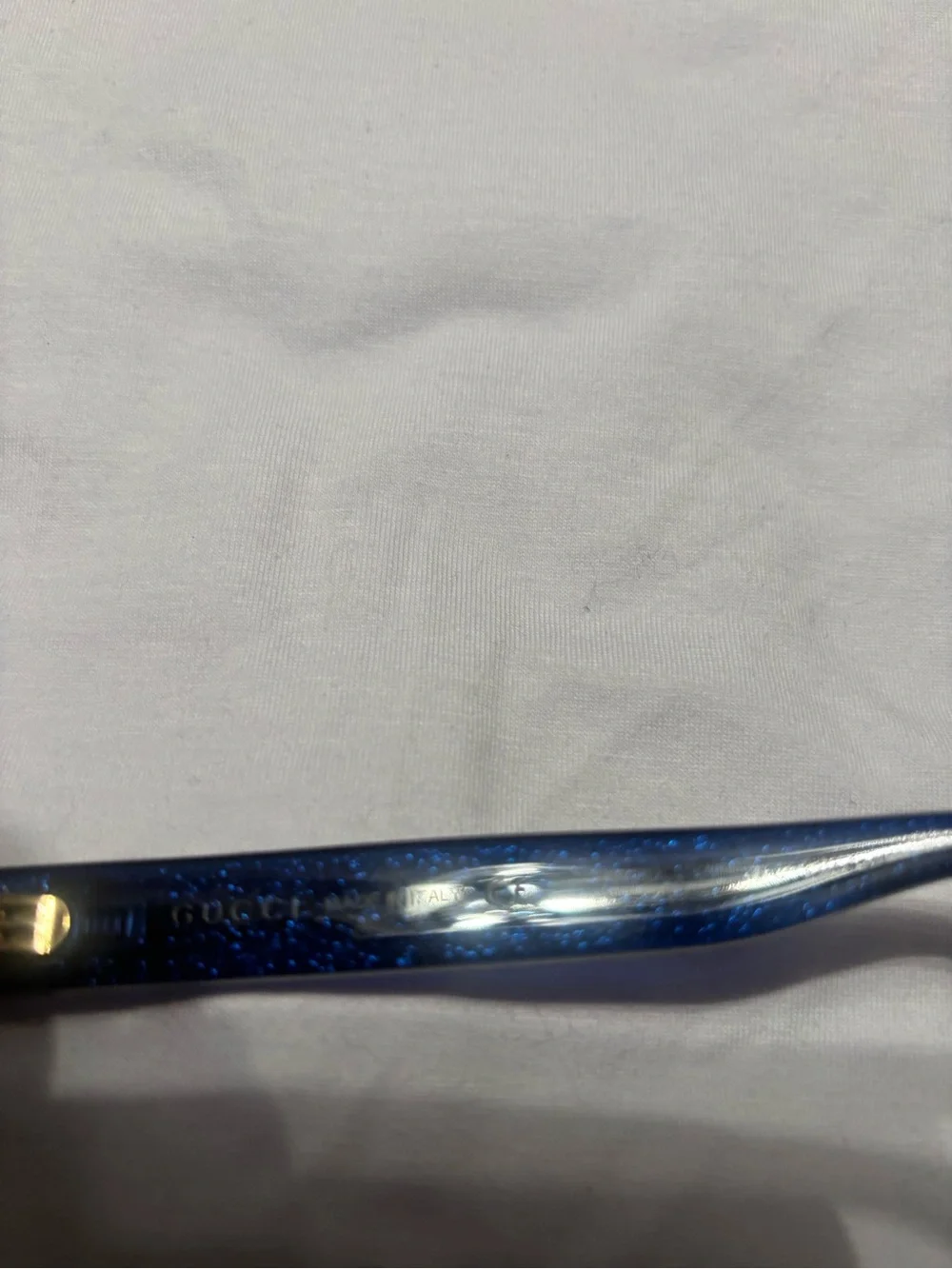 Gucci Tortoiseshell Frames with Blue Temples